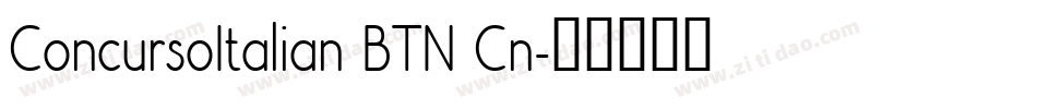 ConcursoItalian BTN Cn字体转换
